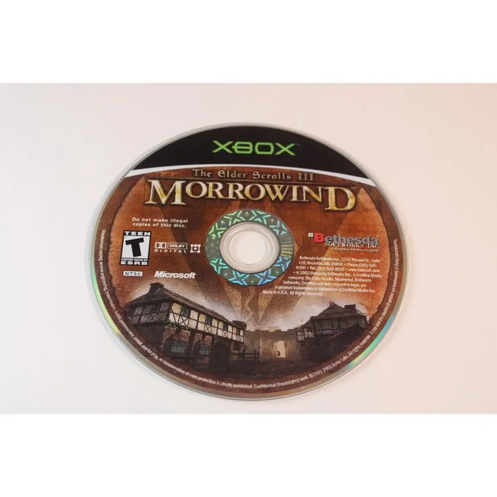 The Elder Scrolls III: Morrowind (Original Xbox) Authentic, Game Disc Only